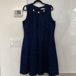 Eliza J Blue Sparkle A-line Fit & Flare Cocktail Party Dress Size 16W